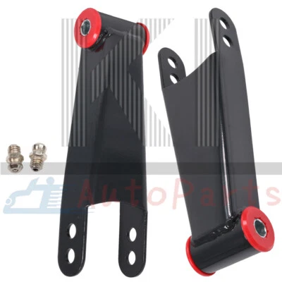 3" Rear Drop Shackles Kit For 2001-2010 Chevy Silverado GMC Sierra 2500HD 3500HD Foto 1 de 4