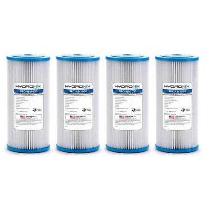 Hydronix Whole House Sediment Pleated Water Filter Washable and Reusable 4.5 x - Image 1 of 4