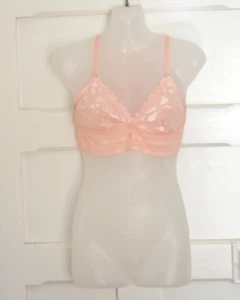 Me By Bendon Women's Pink Soft Cup Wide Under Bust Band Lace Detail Bra Sz AU M - Picture 1 of 16