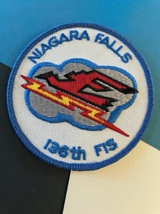 "NIAGARA FALLS" 136th Fighter Interceptor Squadron USAF Patch - Picture 1 of 4