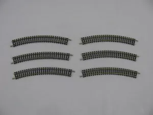 Model Power Italy N Scale 9 3/4" Radius Curve Track x 6 New! - Picture 1 of 4
