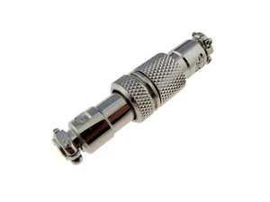 High Quality 2 Contacts 2-Pin Aviation Plug - M12 Cable to Cable type - Picture 1 of 2