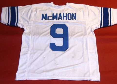 JIM McMAHON CUSTOM BRIGHAM YOUNG COUGARS JERSEY BYU LAST ONE Cover
