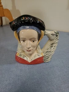 Royal Doulton Anne of Cleves Large Toby Jug 7" D6653 1979 - EARS UP - Signed - Picture 1 of 7