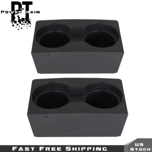 2PCS Center Console Cup Holder For 2011-2016 Ford F250 F350 Super Duty Black - Picture 1 of 7