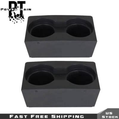 Portavasos consola central 2 piezas para Ford F250 F350 Super Duty 2011-2016 negro Foto 1 de 4