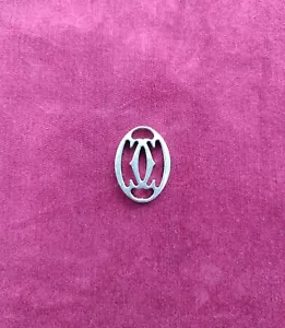 Cartier - Logo Double C per portachiavi/pendente - L. cm. 3 - originale - Foto 1 di 10