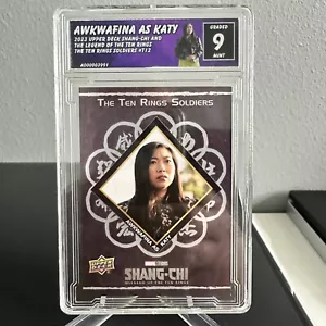 2023 Oberdeck Shang-Chi Zehn Ringe Soldaten Awkwafina Katy Einsatz #T12 bewertet - Bild 1 von 2