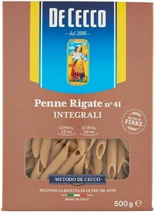 PASTA DE CECCO PENNE RIGATE DI GRANO DURO INTEGRALE FONTE DI FIBRE 5 PEZZI 2,5kg - Imagen 1 de 8