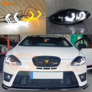 For Seat Altea Leon Toledo Crystal Concept M4 Iconic LED Angel Eyes Halo Rings - Picture 1 of 17
