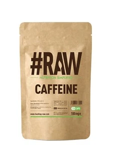 #RAW Caffeine V Caps 120 x 100mg | Pharma Grade | Energy Boost - Picture 1 of 1