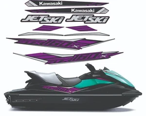 KAWASAKI STX 160X  2020 Graphics / Decal / Sticker Kit CUSTOM PURPLE - Bild 1 von 2