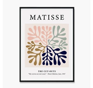 Matisse Art Print Poster, Matisse Cut Outs, Matisse Art, Vintage Art Cutouts 1 - Bild 1 von 8