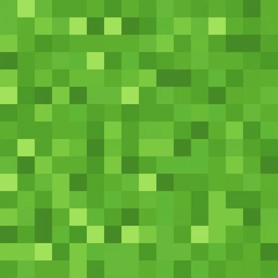 Fat Quarter Minecraft Pixels Green 100% Cotton Quilting Fabric