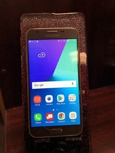 Verizon Samsung Galaxy J3 Mission Prepaid 4GLTE 16GB Phone Cracked Screen - Afbeelding 1 van 7