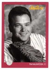 Tim McIntosh - Milwaukee Brewers (MLB) 1991 Leaf Studio Baseball # 71 - Mint - Picture 1 of 1