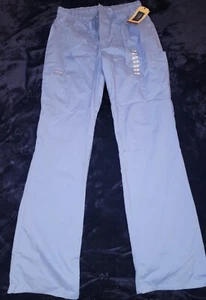 Cherokee Workwear Pro Mens 5Pocket Stretch Cargo Scrub Pants Ceil Blue XS Tall - Picture 1 of 5