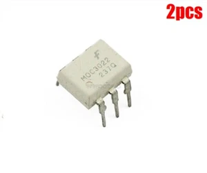 2Pcs DIP-6 MOC3022 Optoisolator Transistor Output Fairchild tc - Picture 1 of 2