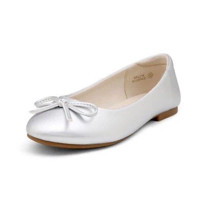 Dream Pairs Girls Flat Shoes Dress Shoes Slip-on Bow Ballet Flats - Image 1 of 4