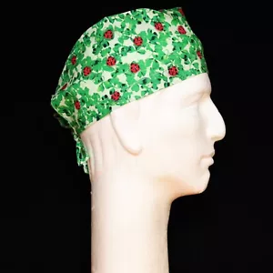 St. Patrick's Day Shamrocks & Bittles Day Theme Scrub Hat - Picture 1 of 1