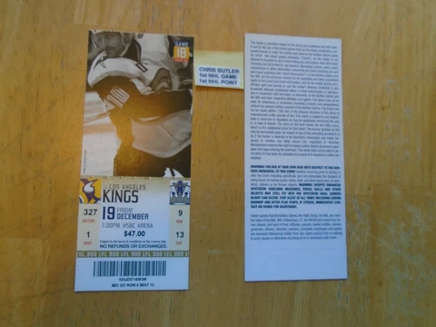Chris Butler  1st NHL Game 1st NHL Point  Buffalo Sabres Cover
