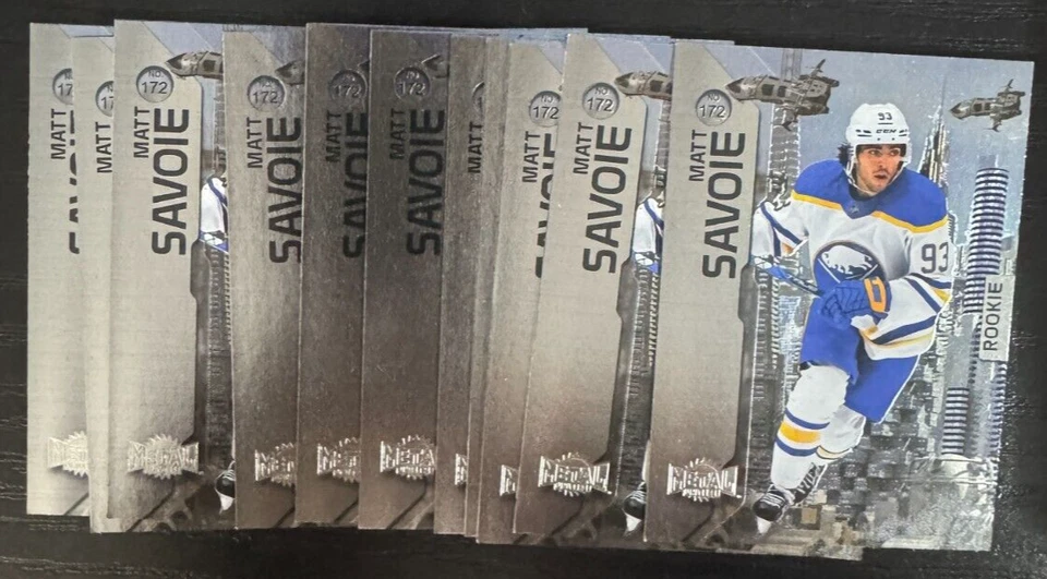 2023-24 Metal Universe ROOKIE  (11) #172 Matt Savoie RC - Sabres Oilers - Image 1 of 1