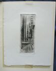 1940s Art Print Etching New York City Wall Street From Treasury H L Peckmore