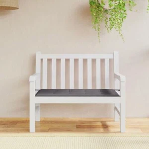 Garden Bench Cushion 39x19 Grey Oxford Fabric Outdoor Furniture Soft Pad - Picture 1 of 7