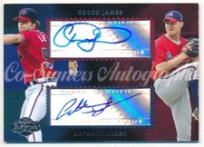 CHUCK JAMES ANTHONY LEREW 2006 TOPPS CO-SIGNERS DUAL AUTOGRAPH BRAVES AUTO $30