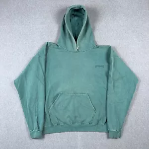 VTG Levi's Hoodie Mens Large Green Long Sleeve Sun Faded Stains 90s Made in USA - Picture 1 of 15
