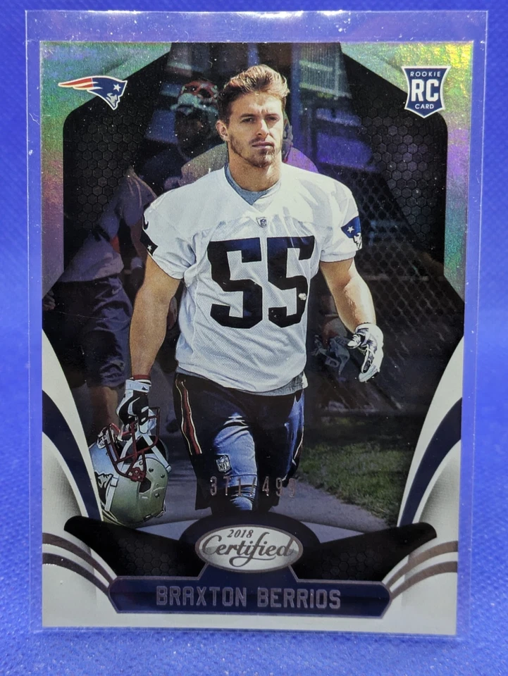 2018 Certified Rookies Mirror /499 Braxton Berrios #180 Rookie RC - Image 1 of 1