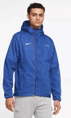 Hombres Talla XL Nike Francia Equipo Nacional de Fútbol AWF Invierno Abrigo Fútbol Azul Nuevo Foto 1 de 4