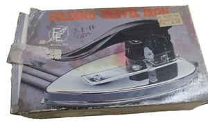 VTG Waccamaw Pottery Folding Travel Iron Eastern Elec. Co. (no cord provided) - Picture 1 of 3