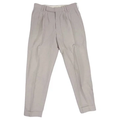 Pantalones ajustados Paul Smith algodón lino beige para hombre S usados Foto 1 de 4