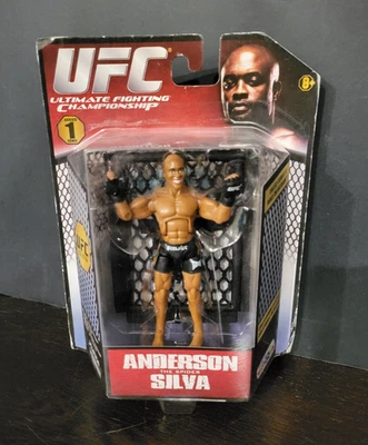 Anderson the Spider Silva 2010 Series 1 UFC Zuffa Jakks MOC NEW Toys R Us #2 - Image 1 of 2