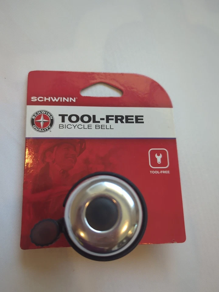Schwinn Tool-Free Bicycle Bell New In Package Universal Fit Easy Install - Image 1 of 4