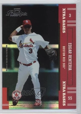 2005 Playoff Prestige Xtra Bases Red /150 Edgar Renteria #3 - Image 1 of 2
