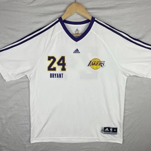 Camicia Kobe Bryant uomo media Los Angeles Lakers Adidas tiro riscaldamento top NBA - Foto 1 di 17
