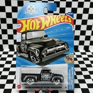 ☠️ 2025 HOT WHEELS MAINLINE CASE N CUSTOM/PERSONNALISÉ '56 FORD TRUCK/CAMION - Foto 1 di 6