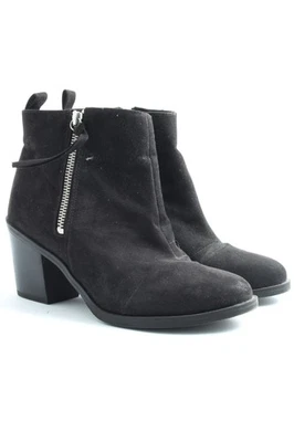 H&M Botas con cremallera Mujeres Botines Talla EU 40 negro look casual - Imagen 1 de 4
