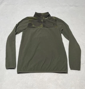 North Face Damen 1/4 Zip Fleecejacke Pullover Small Army Green Sweatshirt - Bild 1 von 10