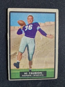 1951 Topps Magic Football Card # 63 Hi Faubion - Kansas State Wildcats (GD) - Picture 1 of 3