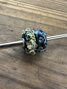 Trollbeads Moon Ocean Bead & Milan Bead, auténtico, usado - Imagen 1 de 7