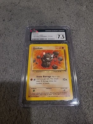 CGC 7.5 2002 Pokemon Legendary Collection Geodude 77/110 Common - Image 1 of 4