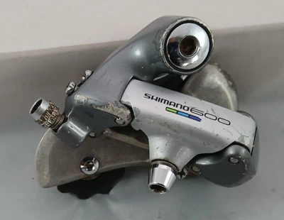 Shimano 600 RD-6400 Rear Derailleur Tri-Color Short Cage 7-speed-Used - Image 1 of 4