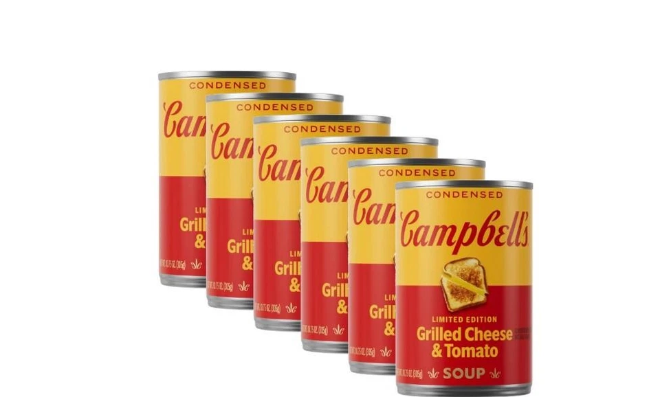New 6 Cans of Campbell's Condensed Grilled Cheese & Tomato Soup, 10.75 oz Can - Image 1 of 1