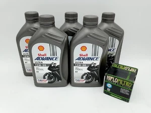Shell Advance Ultra 4T 15W-50 / Racing Ölfilter Ducati 1200 Multistrada Enduro - Picture 1 of 1