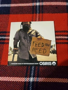 OSIRIS SHOES - FEED THE NEED Skateboards/Skateboarding DVD RARE  - Picture 1 of 2