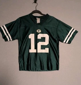 Aaron Rodgers Green Bay Packers #12 NFL Team Bekleidung Trikot Jugend Größe Large - Bild 1 von 10