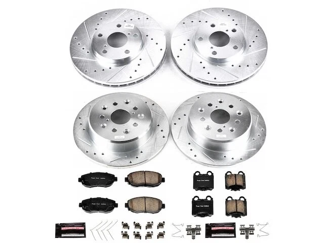 Front and Rear Brake Pad and Rotor Kit For IS300 SC430 GS430 GS300 GS400 GH46M7 - Imagem 1 de 1